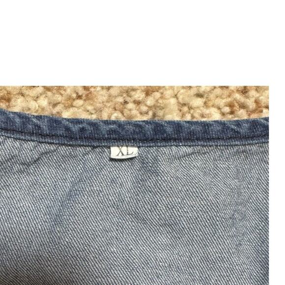 VINTAGE MORDENMISS Blue Denim/Jean Dress, size women's XL, Flowy, wide fitting - Picture 11 of 13